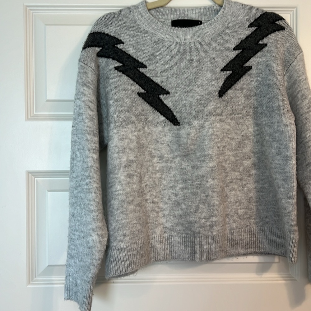 Boutique Double Lightning Bolt Sweater View 3